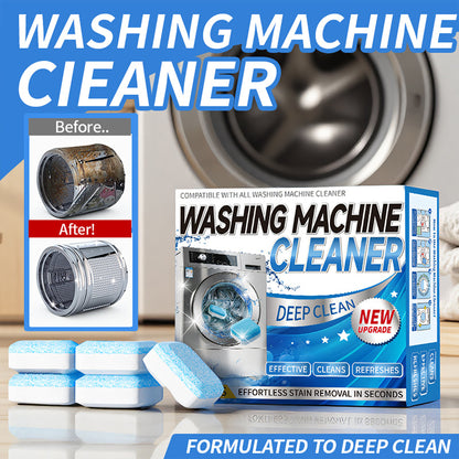24 Tablets Washing Machine Cleaner Tablets for Front Load, Top Load & HE Washers, Remove Limescale Odor Grime