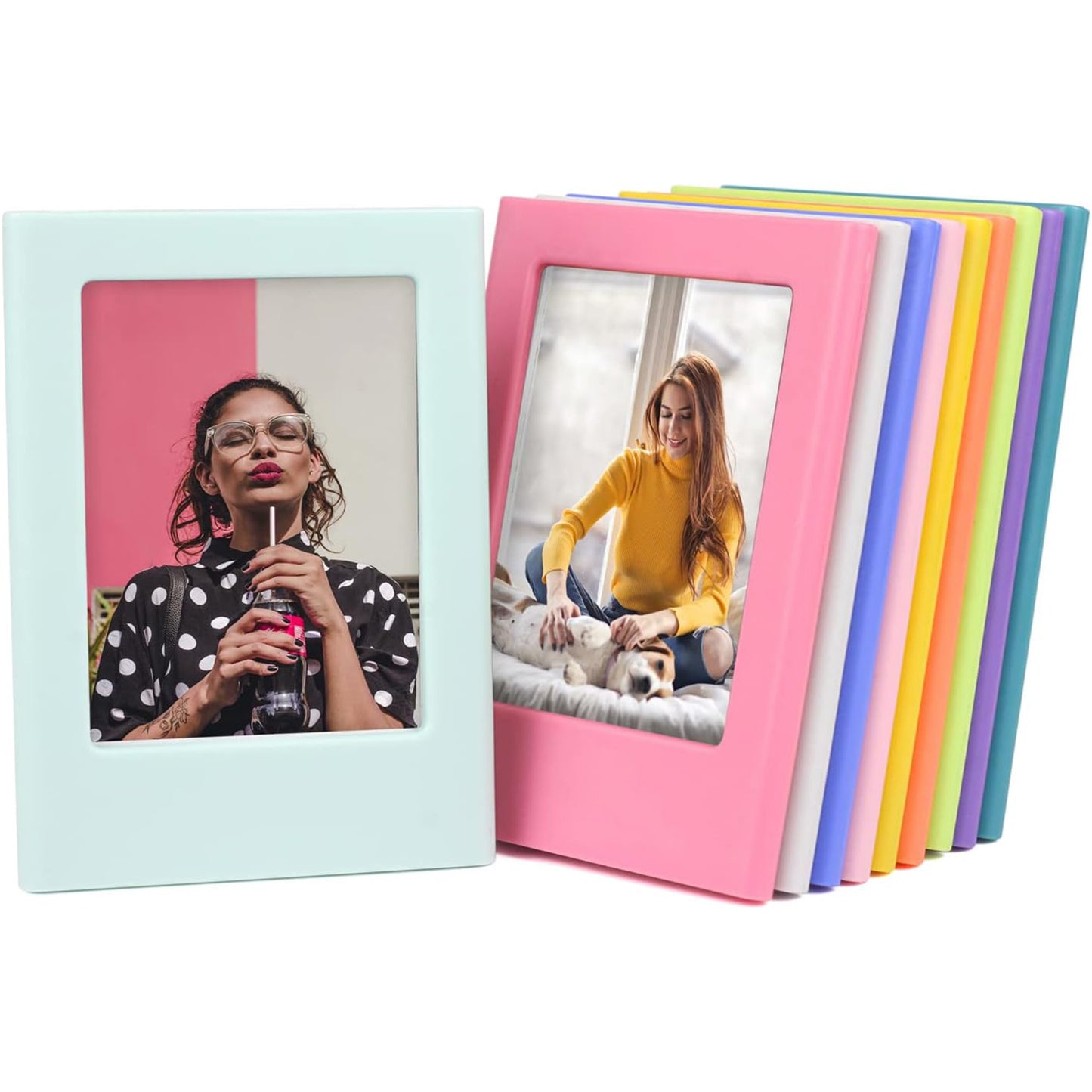5 Pcs Refrigerator Magnetic Photo Frames – Fridge Picture Holders for Polaroid & Fujifilm Instax Mini Film