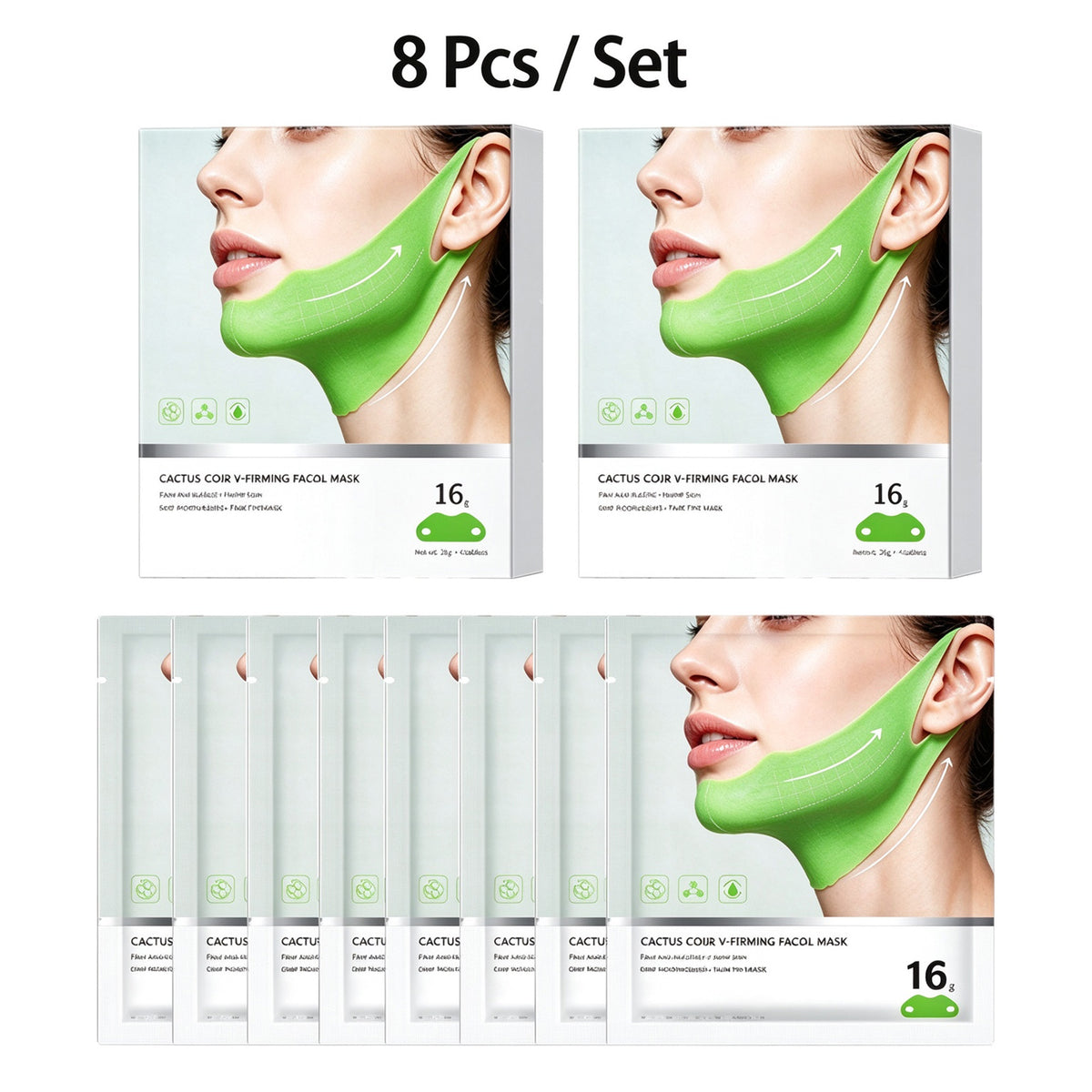 Double Chin And Jawline Lifting Mask - Reduces Facial Puffiness