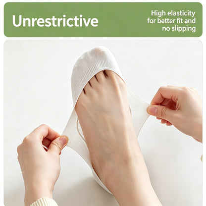 Women's Invisible Thick-Soled Ice Silk Low-Cut Non-Slip Socks