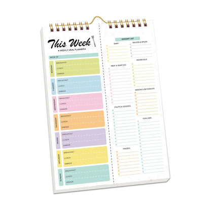 Meal Planner Weekly Tracking Schedule Notebook