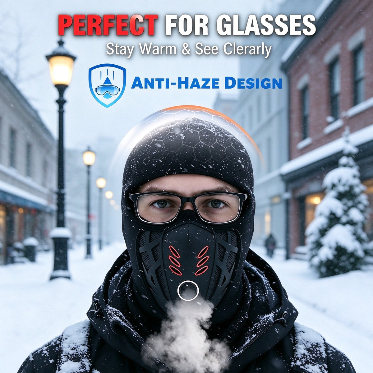 Winter Rider Warm Anti-Haze Balaclava Full Face Mask