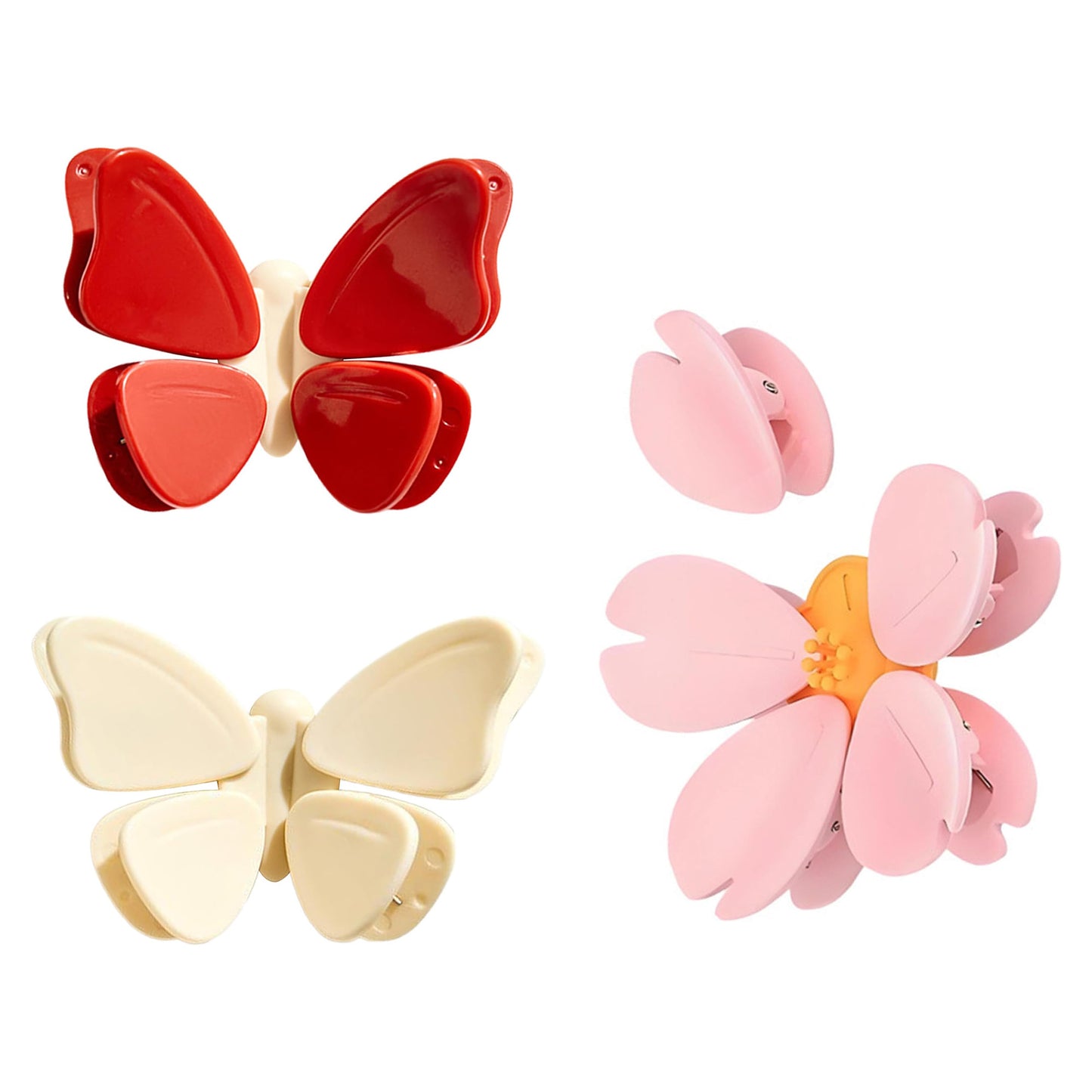 Magnetic Bag Clips, Pink Sakura Food Sealing Clip for Kitchen, Decorative Fridge Magnets