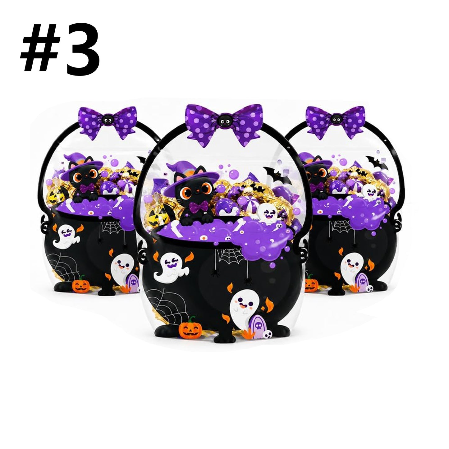24 PCS Halloween Resealable Treat Candy Bags