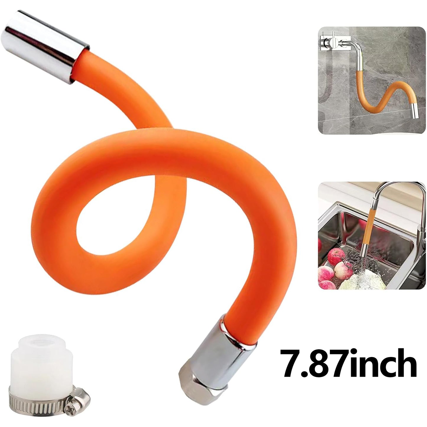 Rotatable Faucet Extension Tube with Adapter