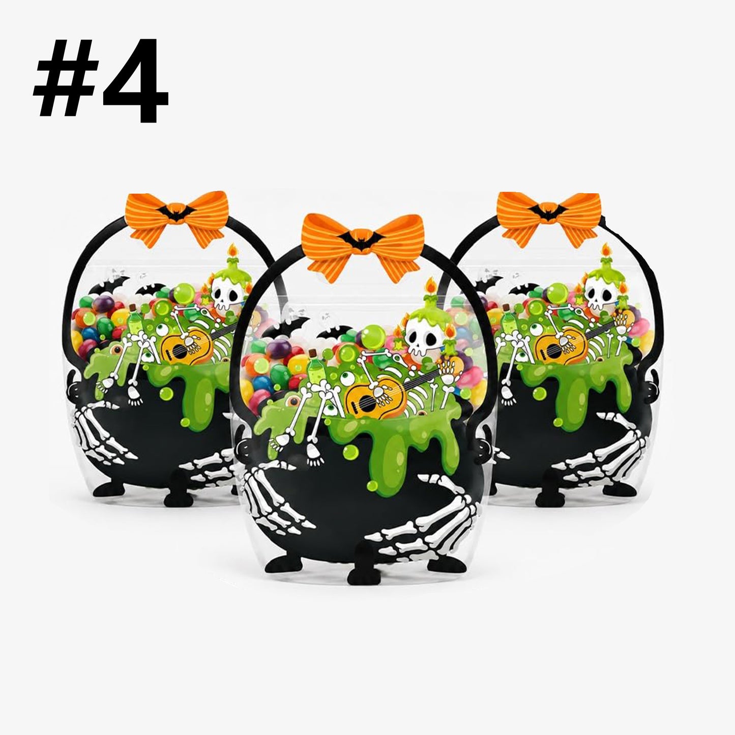 24 PCS Halloween Resealable Treat Candy Bags