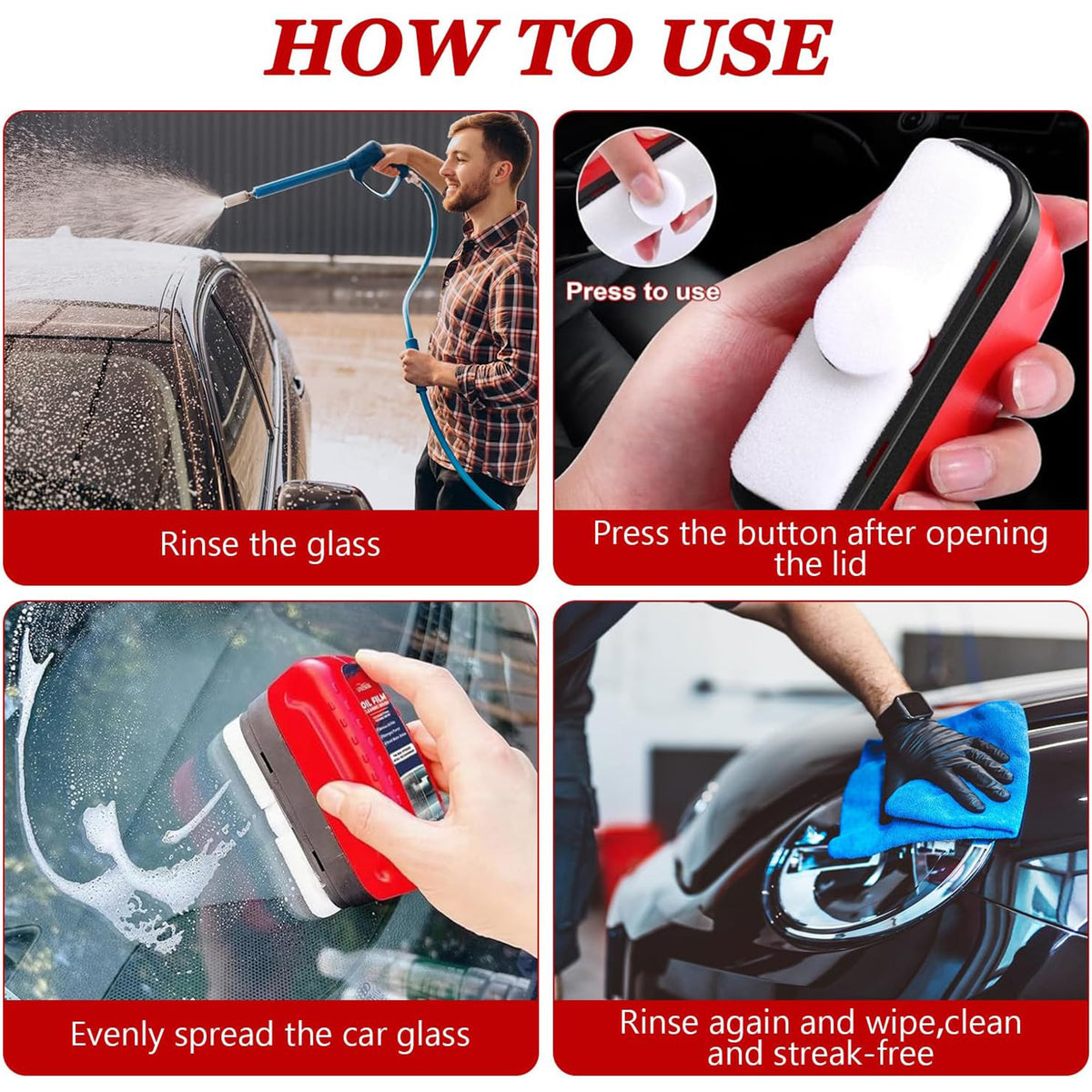 Clear Vision Car Glass Cleaner for Car Windows