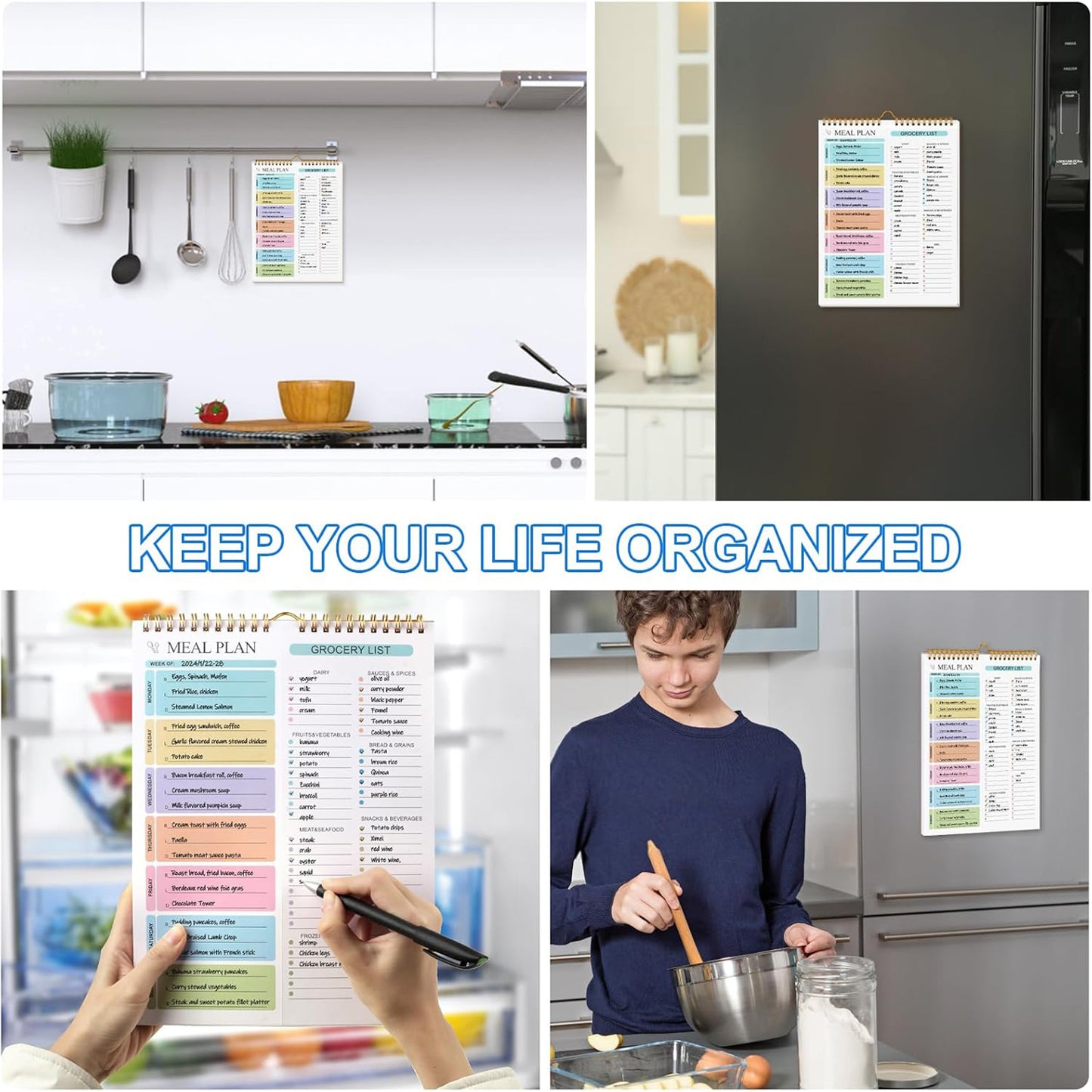 Meal Planner Weekly Tracking Schedule Notebook