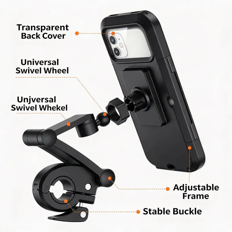 Waterproof and Shockproof Motorcycle Bike Phone Mount