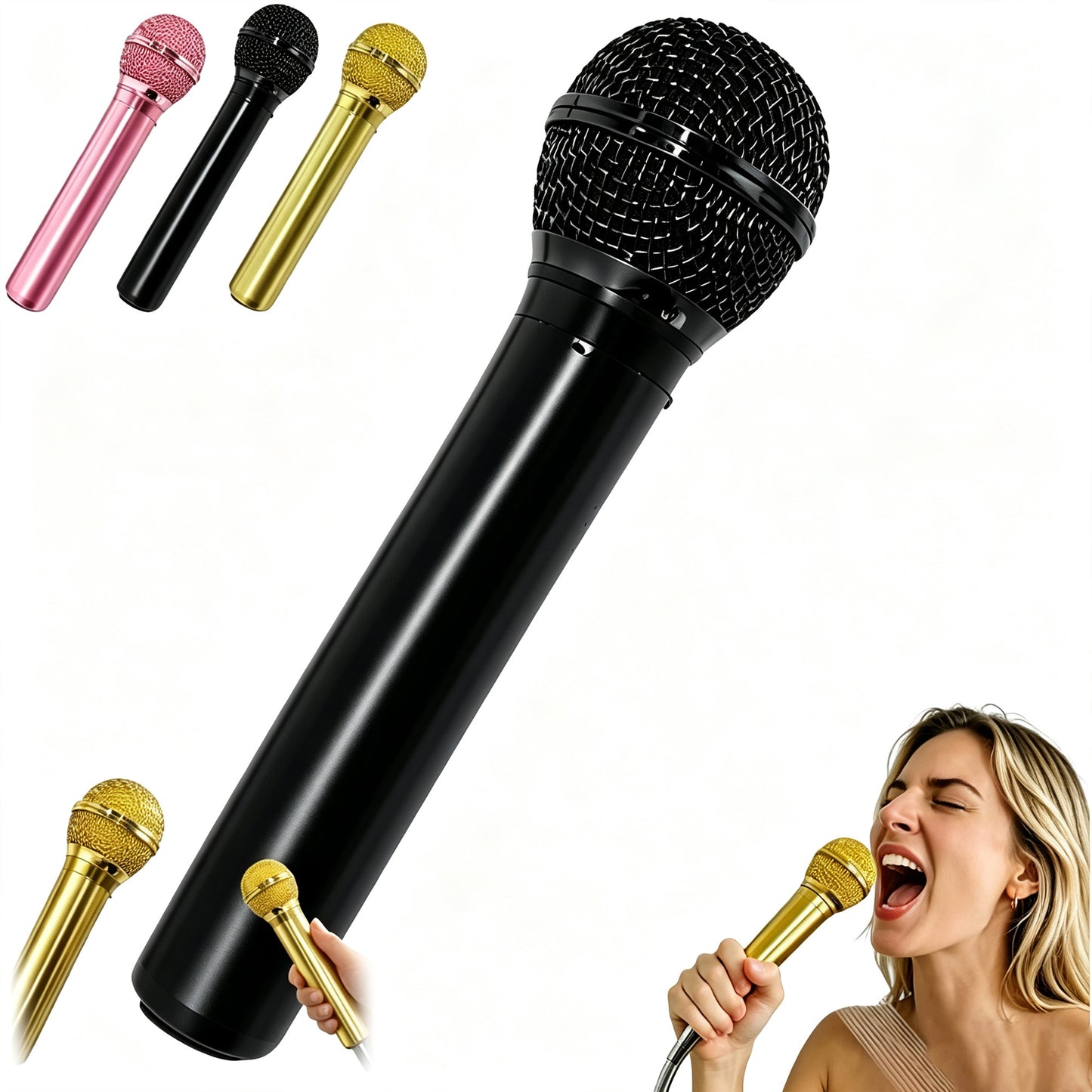High-Pressure Microphone Shower Head for Music Lovers
