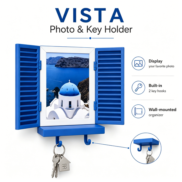 Mediterranean Window Photo & Key Holder