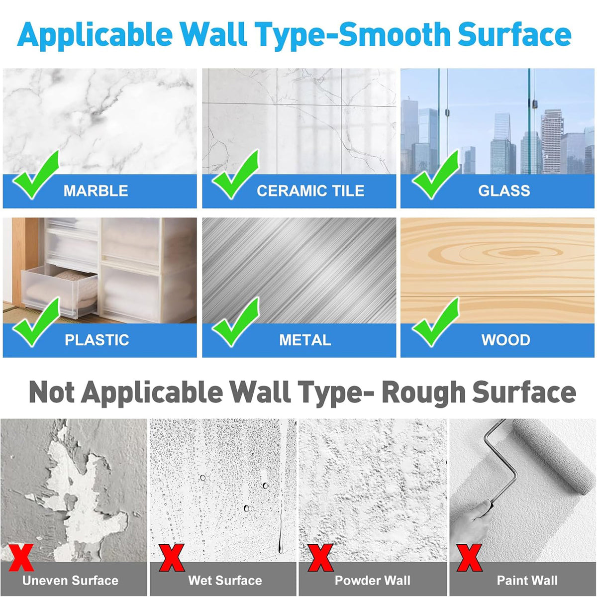 12 Pack Self Adhesive Curtain Rod Holder