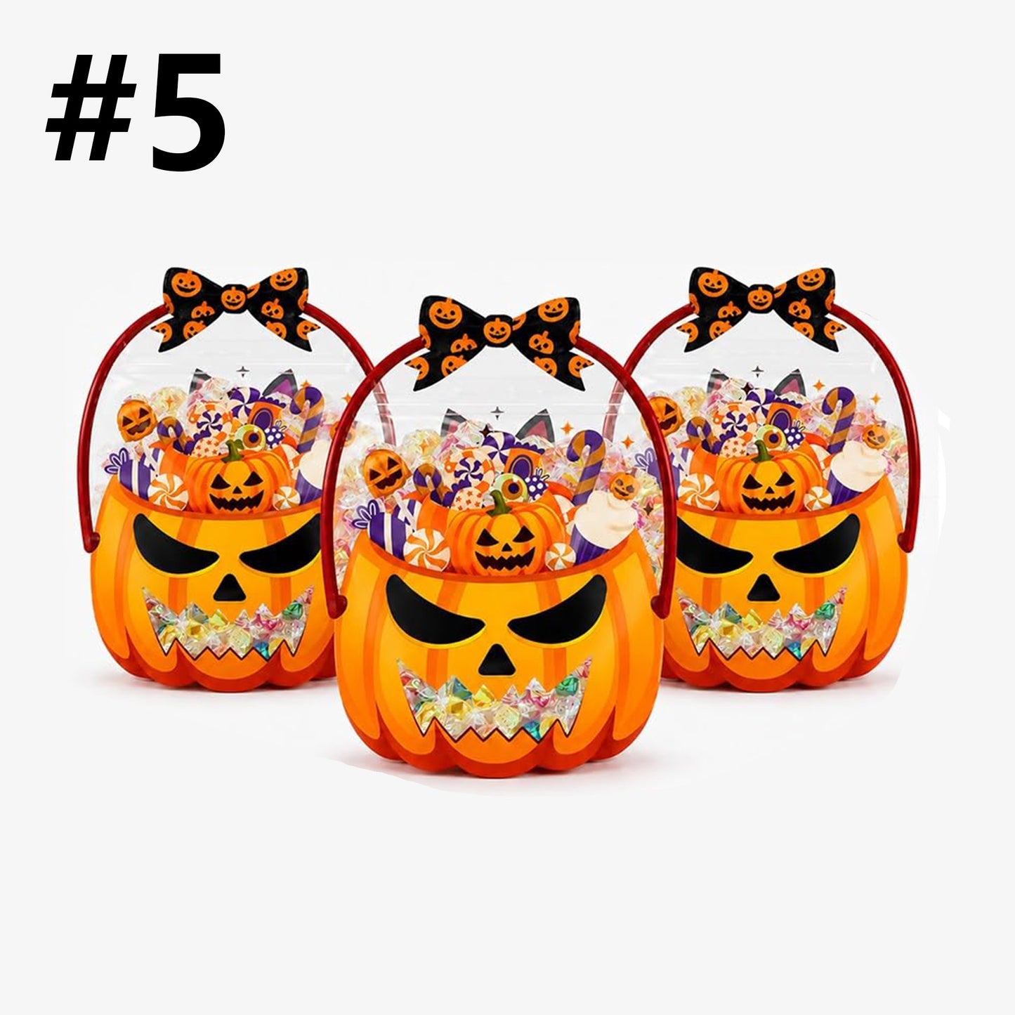 24 PCS Halloween Resealable Treat Candy Bags