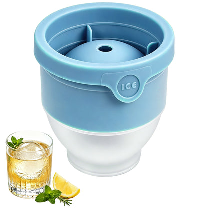 Large Round Ice Ball Mold for Whiskey,Cocktails & Drinks