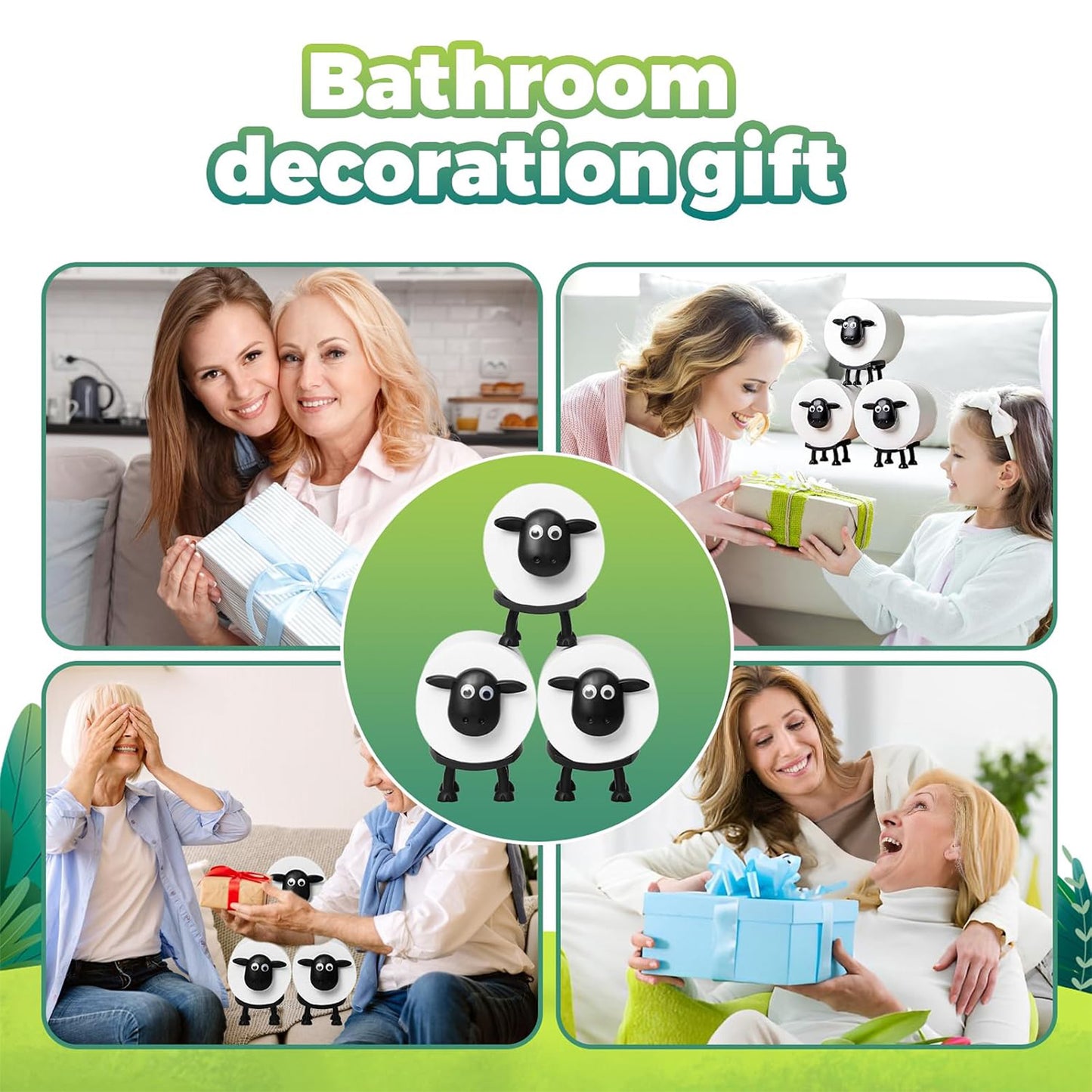 Sheep Toilet Roll Holder Cute Bathroom Decor
