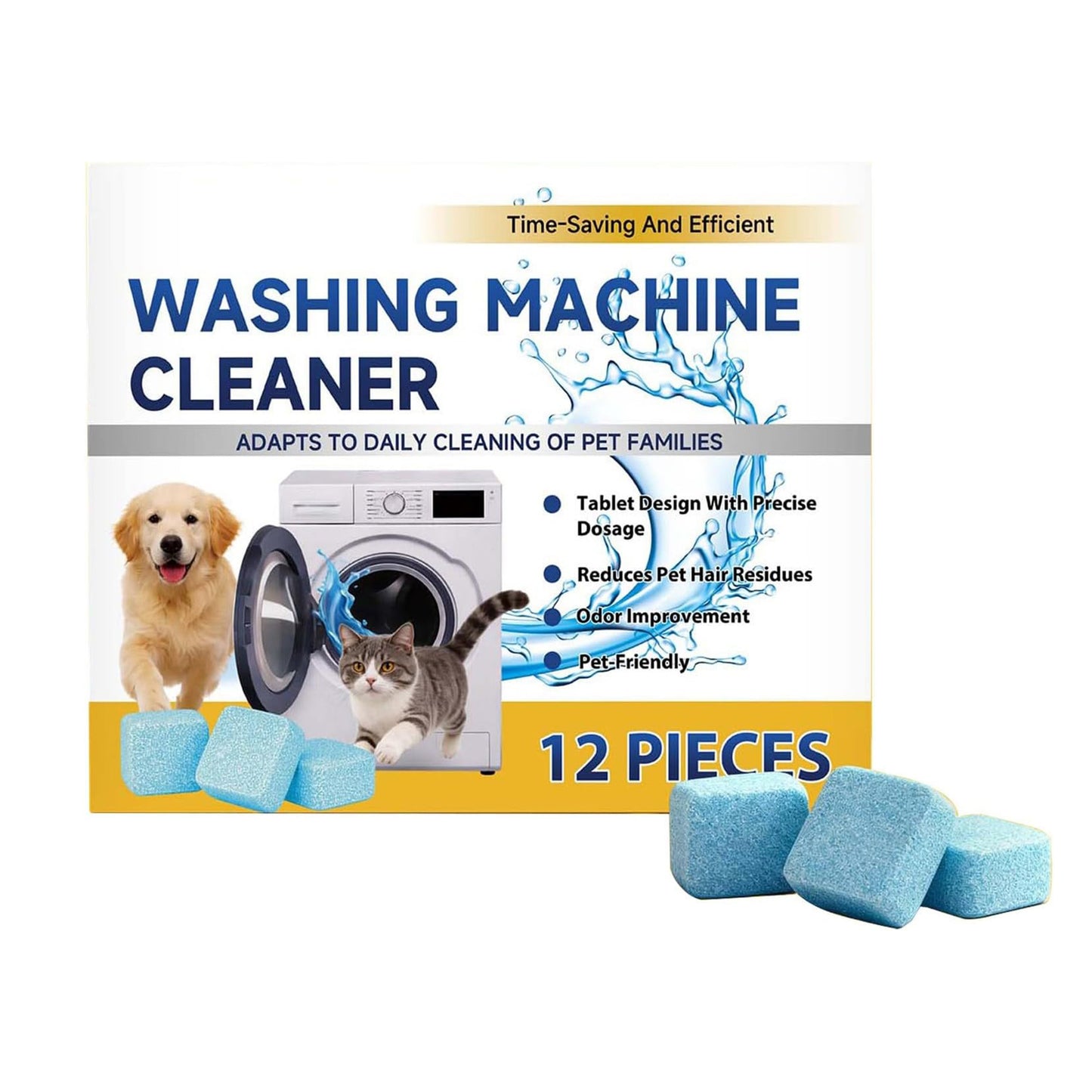 12 Pcs Multi-Purpose Washer Tub Cleaner for Home Laundry Use