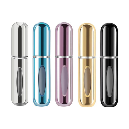 5PCS Mini Refillable Travel Perfume Bottles – 5ml Spray Atomizers for Cologne, Essential Oils & Fragrance