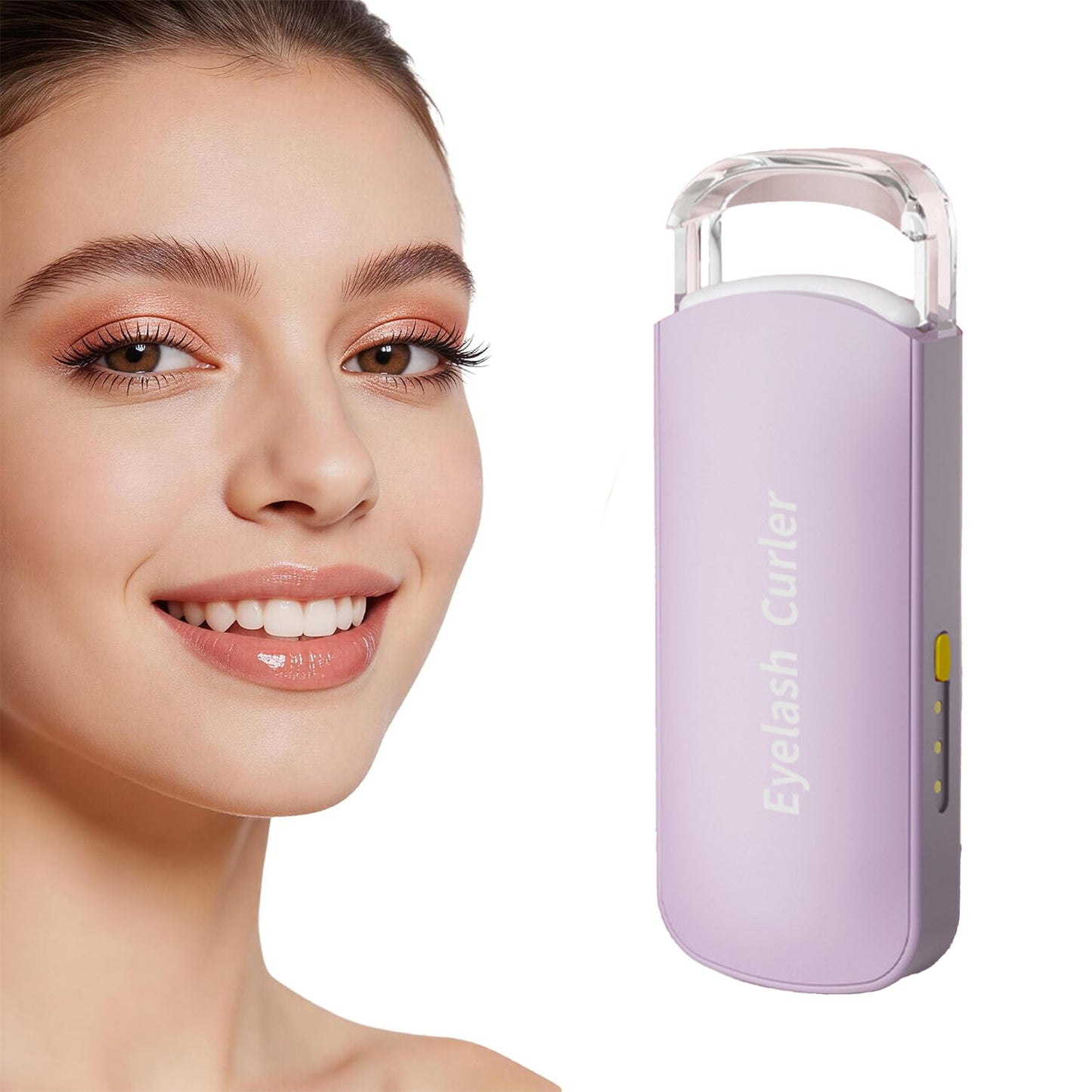 Electric Eyelash Curler with Heat Sensitive Silicone Pad Quick Curl USB