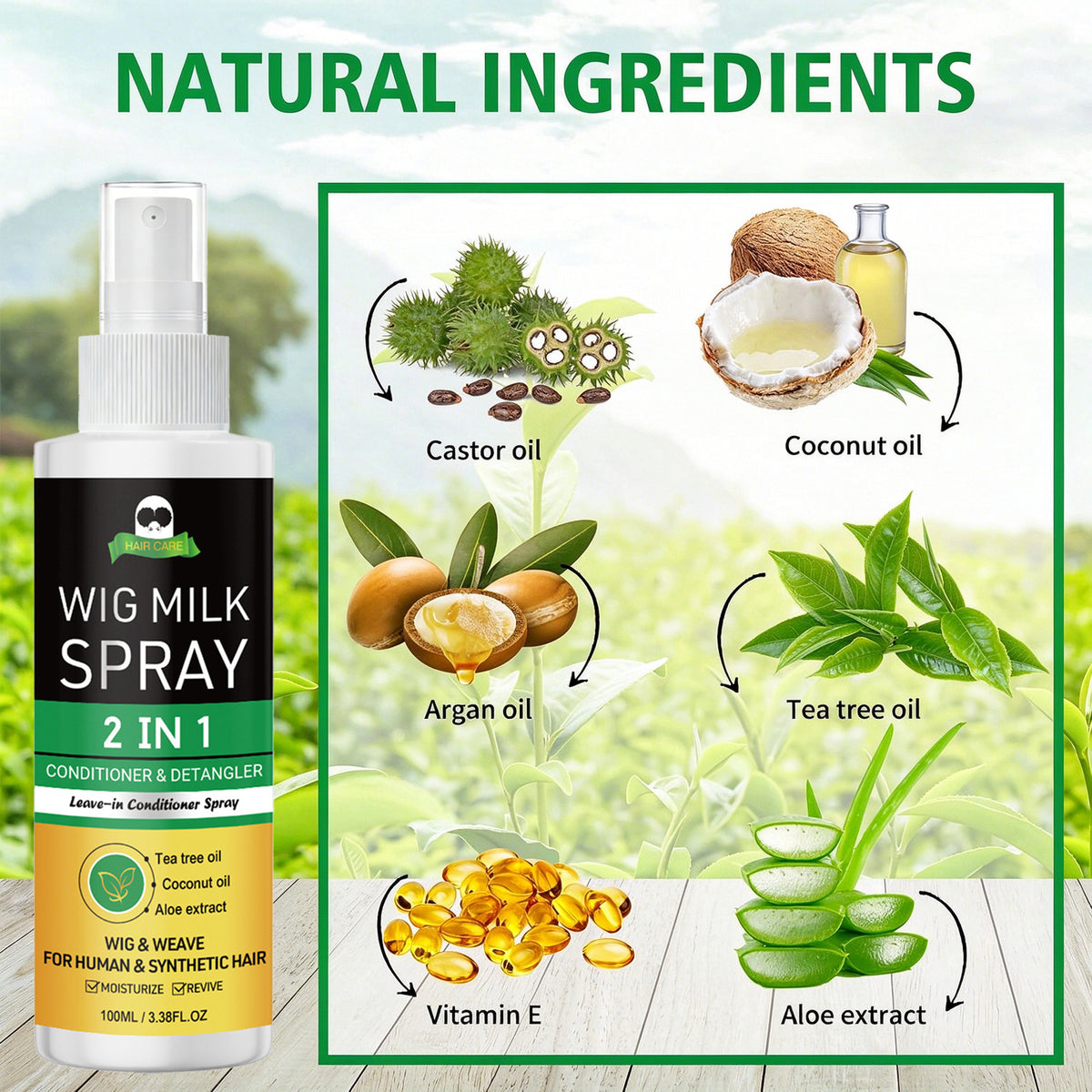 Wig Milk Spray for Synthetic Hair