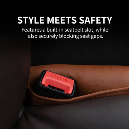 seat pocket storage strip for leak prevention