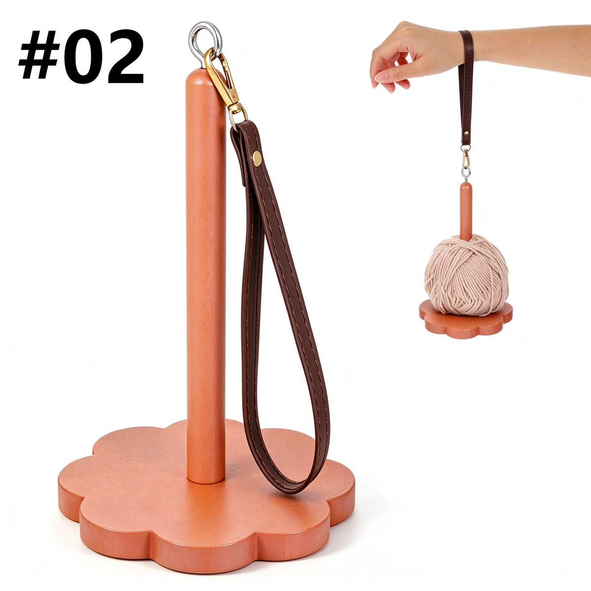 Portable Wrist Yarn Holder with Wristband