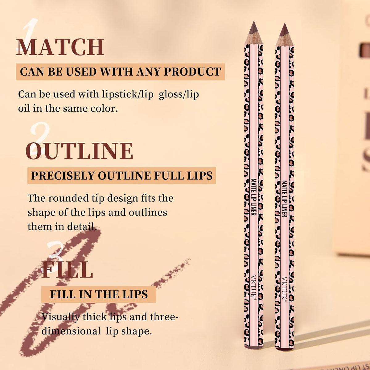 12-Color Ultra-Fine Lip Liner Set – Smooth Texture, Long-Lasting, Highly Pigmented