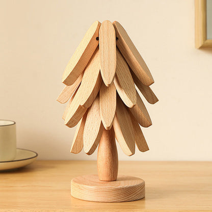 Natural Tree Trivet Set