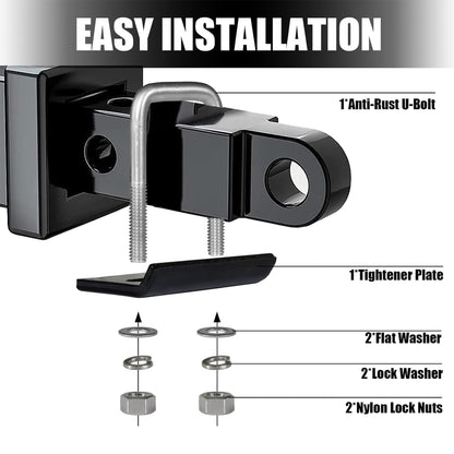 Heavy Duty Hitch Clamp for 1.25" and 2" Receivers