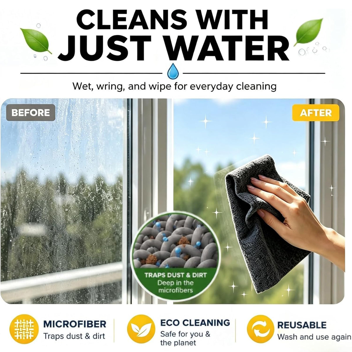 5 Pack Thickened Magic Cleaning Cloth