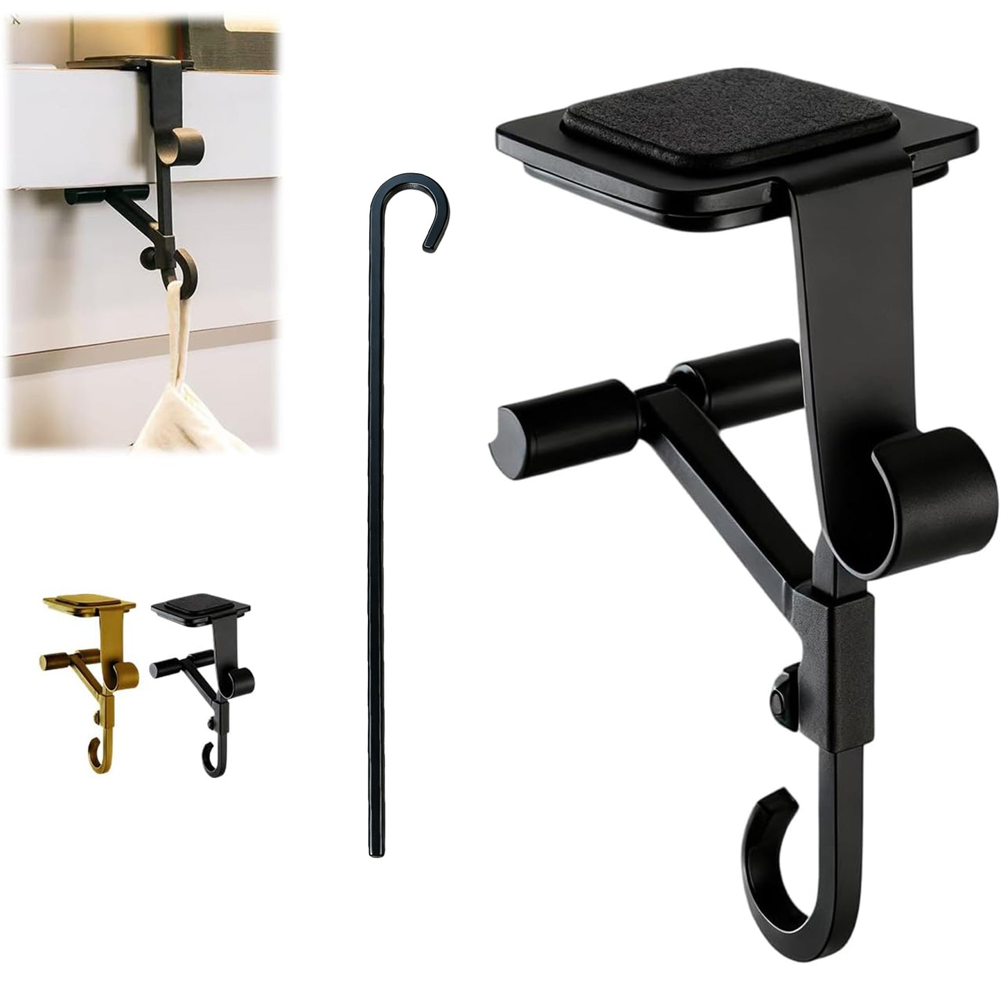 No-Drill Fireplace Stocking and Garland Hanger