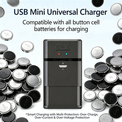 Cell Battery Dock with Polarity-Marked & Wire