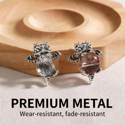 Crystal Accessory Featuring a Dragon Holding a Pearl