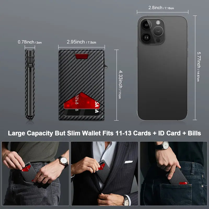 Men's RFID Ultra-thin Minimalist Anti-theft Wallet