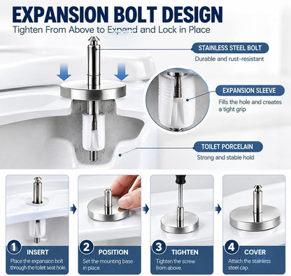 Universal Toilet Seat Expansion Screw Bolts