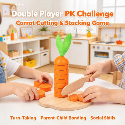 Wooden Carrot Cutting Toy