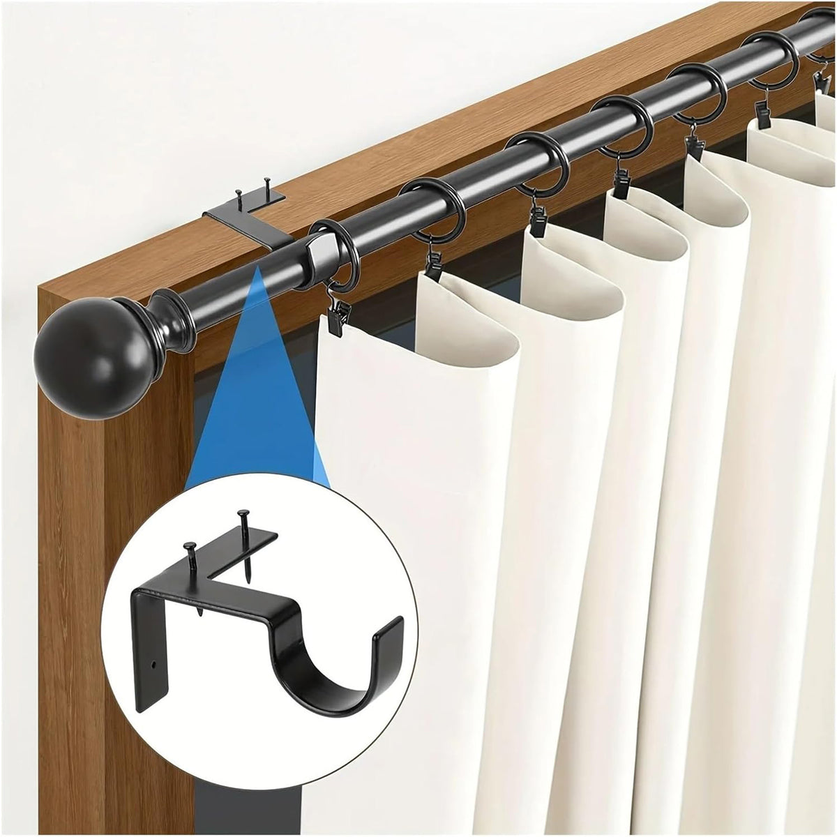Adjustable Metal Heavy Duty Curtain Rod