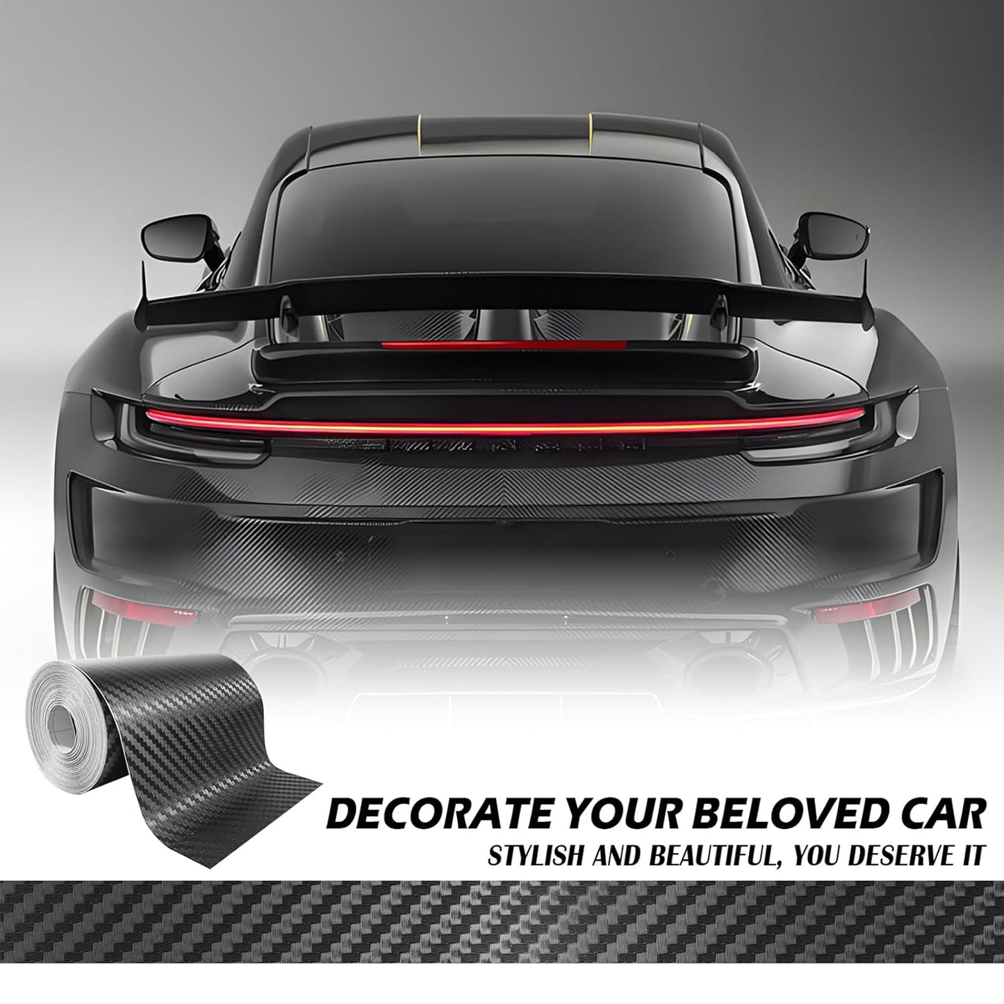 Carbon Fiber Tape for Cars Vehicle Body Trim & Exterior Styling