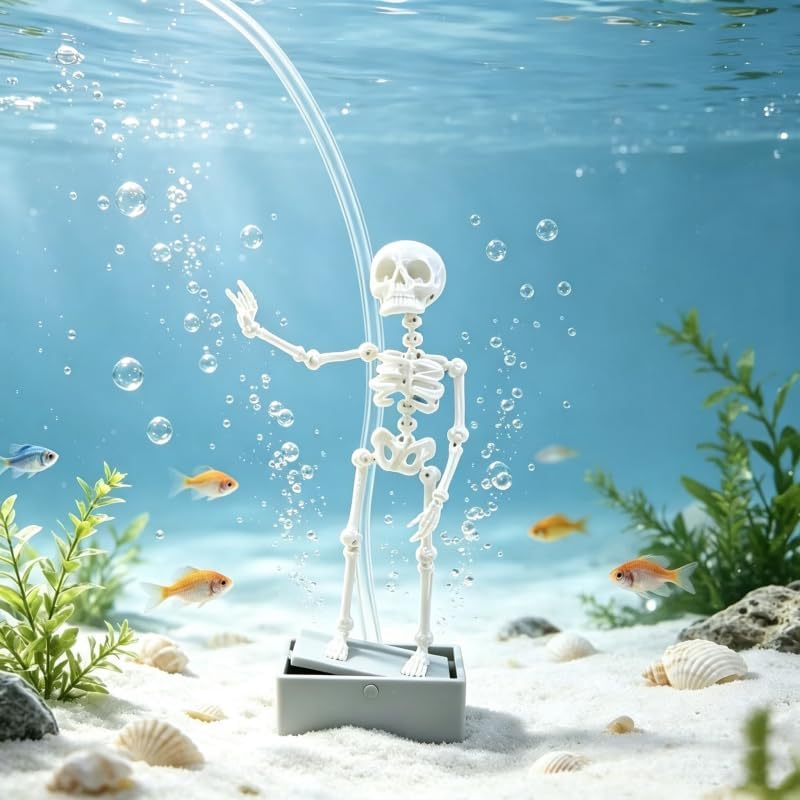Fish Tank Decoration with Airflow Control Valve