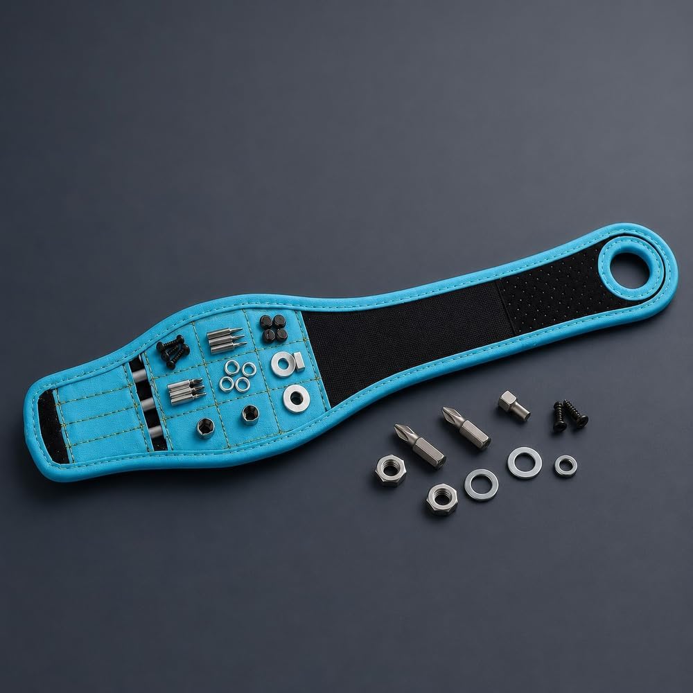 Magnetic Wristband for Tools Magnet Screw Holder Wrist Support Keeps Screws Nails