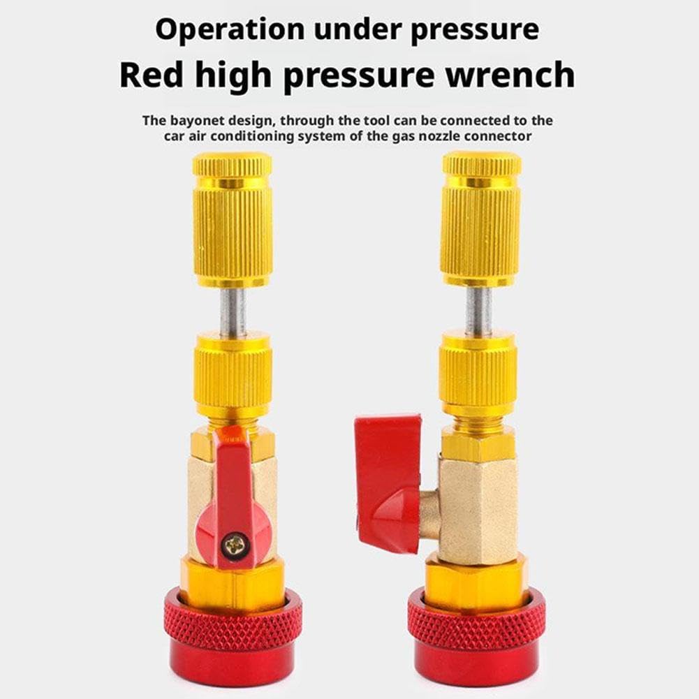 R134A Valve Core Remover Tool – Automotive AC Repair Valve Core Removal & Installation Tool for Standard & JRA Couplers