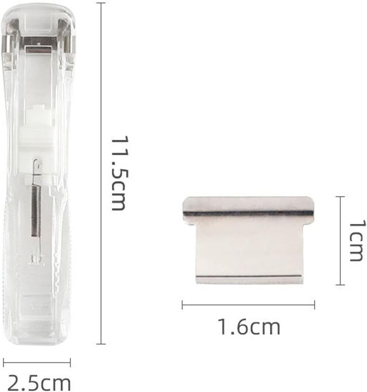 Handheld Paper Clam Clip Dispenser, No-Hole Paper Binding