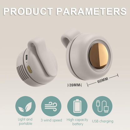 360° Rotatable Portable Mini Clip-on Fan