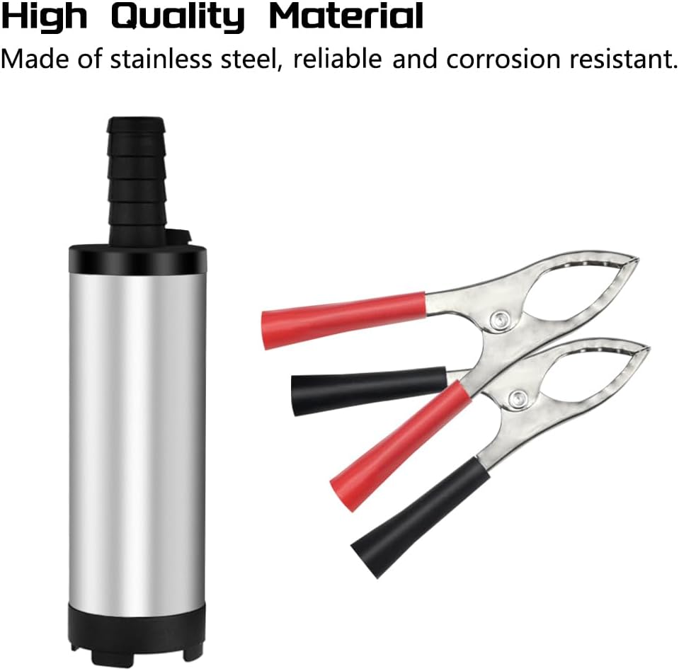 Submersible Stainless Steel Fuel Pump for Water, Kerosene, Oil