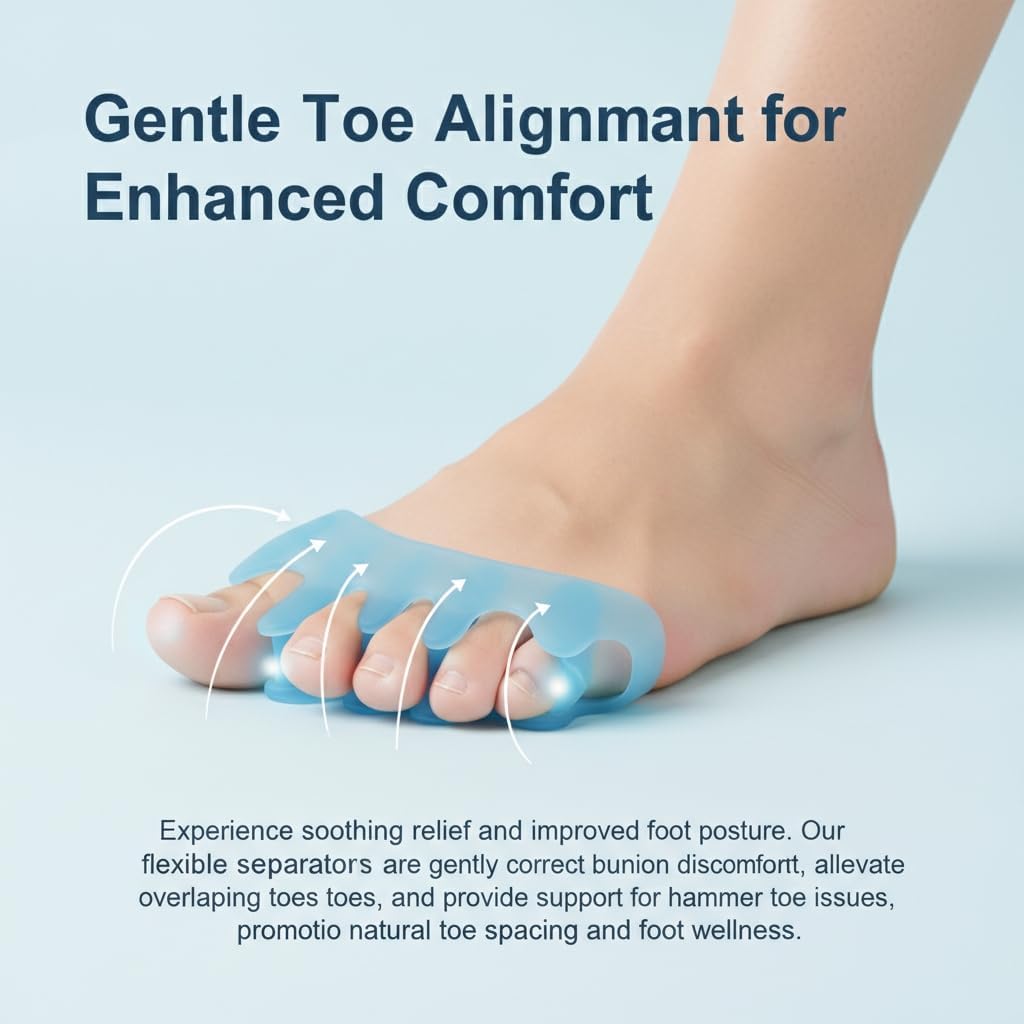 5-Hole Toe Separator for Overlapping Toes