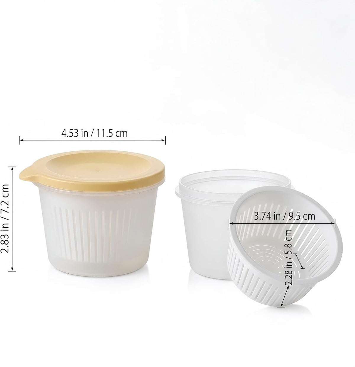 Food Storage Containers With Lids - Drain Strainer