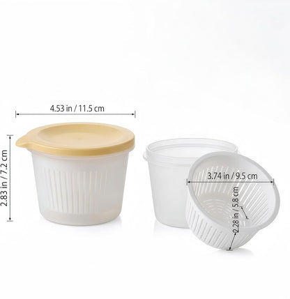 Food Storage Containers With Lids - Drain Strainer