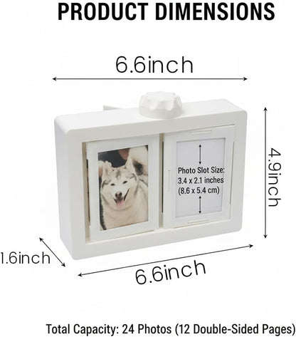 Instax Display Frame – Rotating Flip-Style Photo Album -Holds 24 Photos