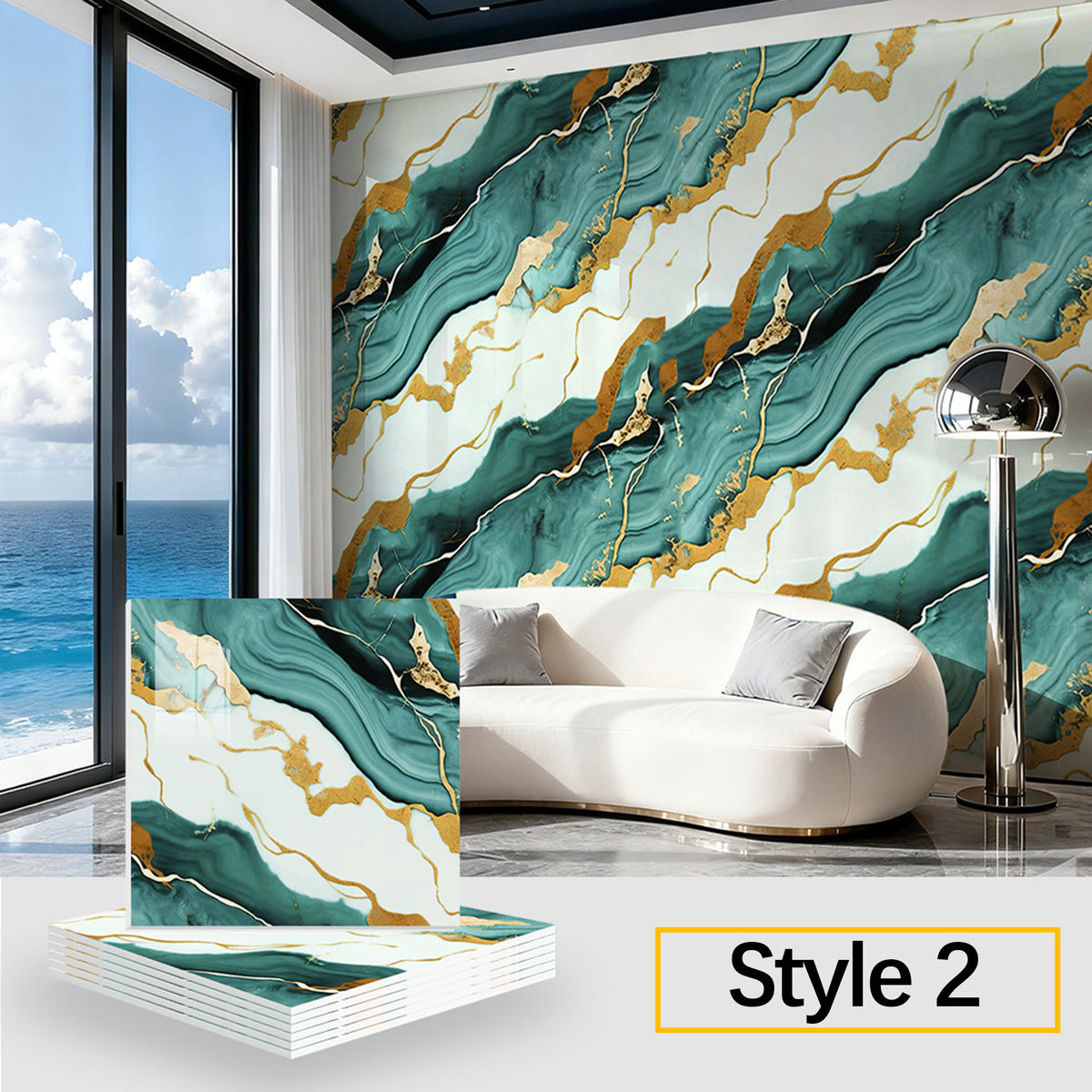 10 Pcs Waterproof Peel and Stick Wall Panels