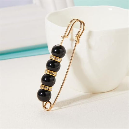 Exquisite Rhinestone And Pearl Brooch - Pearl Brooch/Waist Button