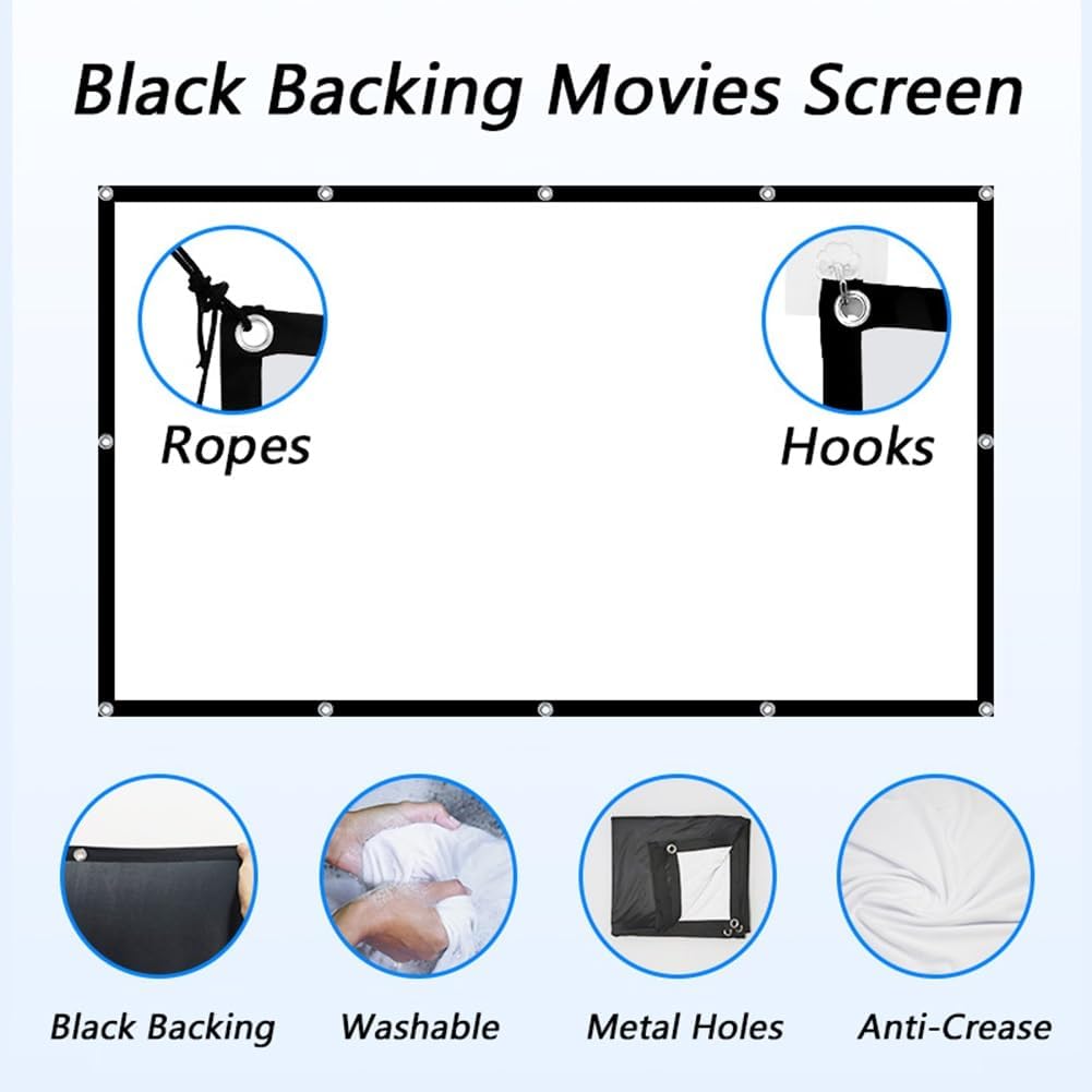 White Folding Projection Screen for Outdoor Cinema